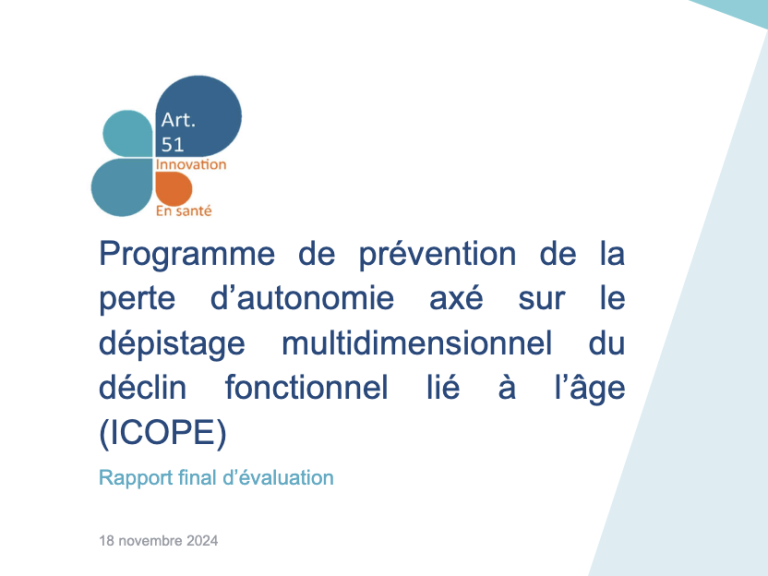 Rapport final ICOPE