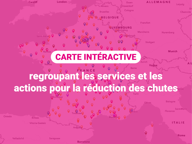 Visuel de la carte interactive pour la prévention des chutes
