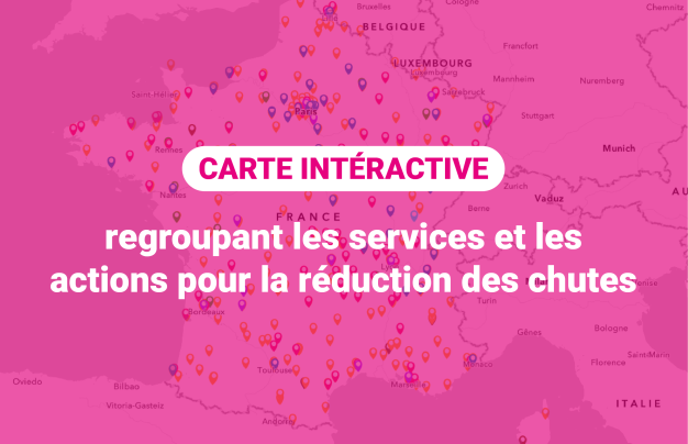 Visuel de la carte interactive pour la prévention des chutes